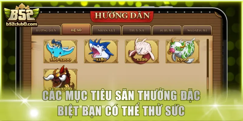 Các mục tiêu săn thưởng đặc biệt bạn có thể thử sức
